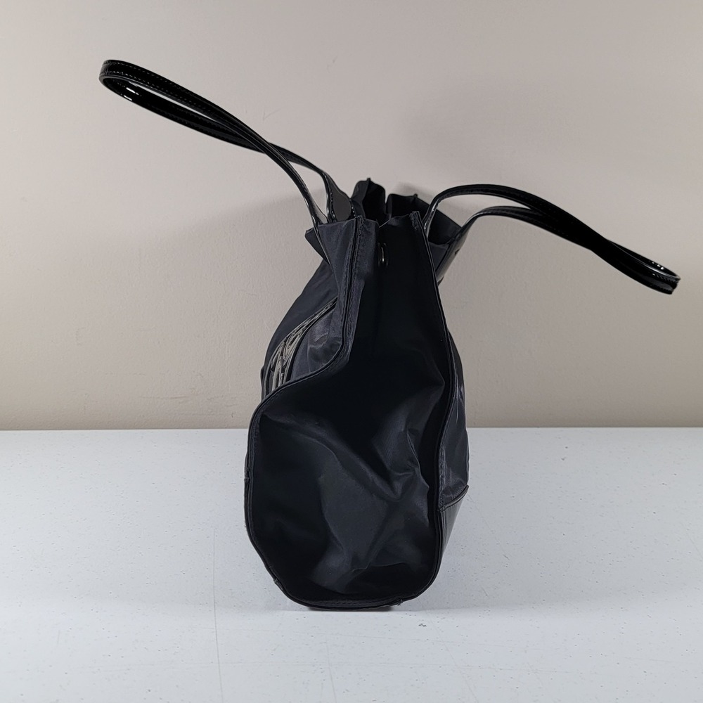 Tory Burch Ella Tote Bag Large Black Nylon Shoulder Bag - Picture 6 of 9